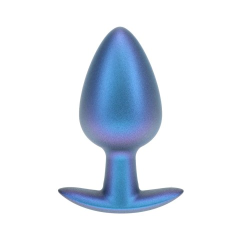 Ouch! Smooth Silicone Plug Large 8,9 cm Metaliczny Niebieski