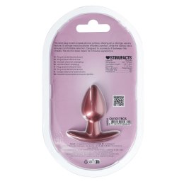 Ouch! Smooth Silicone Plug Small 6,5 cm Rose Gold - silikonowa klasyka