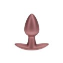 Ouch! Smooth Silicone Plug Small 6,5 cm Rose Gold - silikonowa klasyka