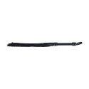 Ouch! Venice Collection Flogger Black - elegancki bat skorzany z uchwytem