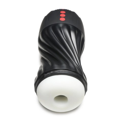 XR Brands Sucking Vibrating System Black - automatyczna maszyna intymna TPE