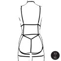 Rimba Strappy Body Harness z Pasami do Pończoch Czarny One Size