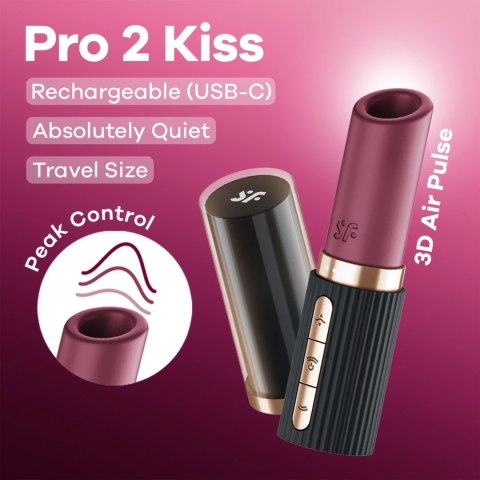 Satisfyer Pro 2 Kiss Air Pulse - kompaktowy model z technologią 4D