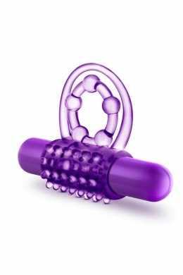 Blush Play With Me The Player - Podwojna Wibrująca Opaska Intymna, czarna