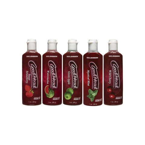Doc Johnson GoodHead Gel Zestaw 5 smakow żelow do masażu ustnego 5x30ml