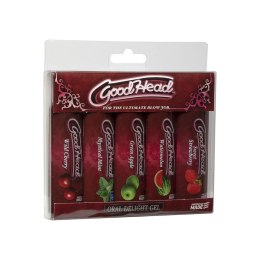 Doc Johnson GoodHead Gel Zestaw 5 smakow żelow do masażu ustnego 5x30ml