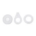 Doc Johnson Raw Set - Zestaw 3 pierścieni z elastycznego silikonu, transparentne