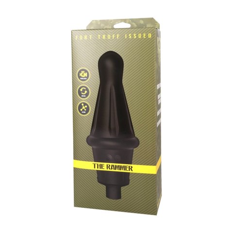 Doc Johnson The Rammer Negro - zaawansowana maszyna intymna, silikonowa, czarna