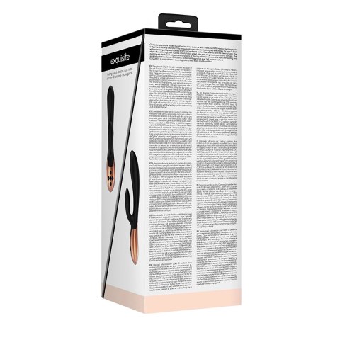 Exquisite Wibrator Punktu G podwojny silnik z funkcją podgrzewania fioletowy