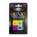 Kheper Games Zestaw 4 Kostek Zabawowych Kinky Sex Dice do Gry