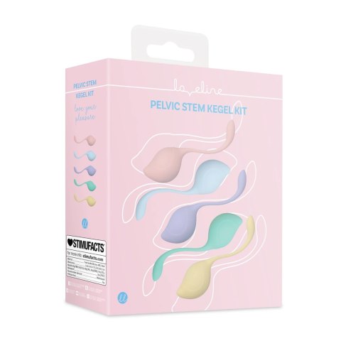 Loveline Pelvic Stem Kegel Kit zestaw kulek do ćwiczeń mięśni, 5 szt. Multicolor