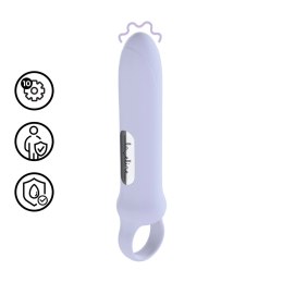 Loveline Vibrating Loop Grip Lawendowy - Kompaktowy masażer z uchwytem