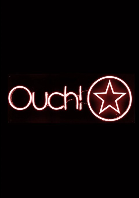 OUCH! Neon Box Sign RGB - Podświetlany Szyld z Pilotem, Wielokolorowy