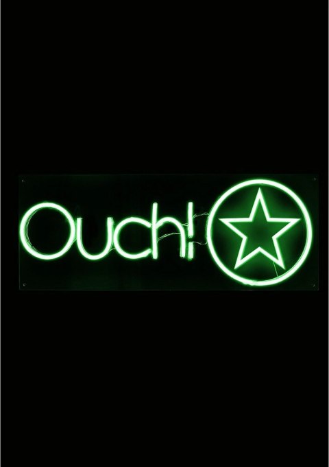 OUCH! Neon Box Sign RGB - Podświetlany Szyld z Pilotem, Wielokolorowy