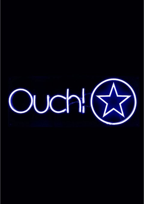 OUCH! Neon Box Sign RGB - Podświetlany Szyld z Pilotem, Wielokolorowy