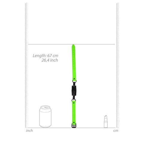 Ouch! Cylinder Gag Glow in the Dark - fluorescencyjny knebel uniwersalny