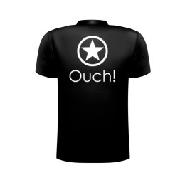Ouch! Koszulka Czarna L - Bawełniana, Komfortowy Fason, Rozmiar L