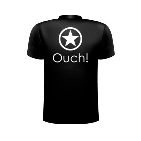 Ouch! Koszulka Czarna L - Bawełniana, Komfortowy Fason, Rozmiar L