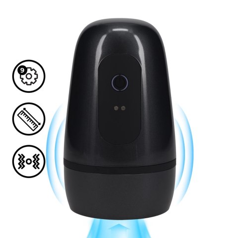 Pulsar Vibrobator Gun Metal - maszyna intymna z systemem podciśnienia i wibracjami