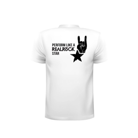 RealRock Koszulka Bawełniana Biała Rozmiar M