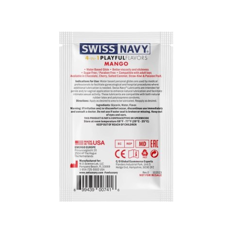 Swiss Navy Żel nawilżający 4w1 Mango 5ml bez parabenow i cukru