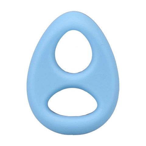 The Code silikonowy pierścień intymny + bandana niebieska zestaw