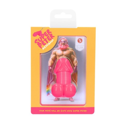 ToyJoy Super Peter brelok rożowy - dynamiczna figurka do kluczy