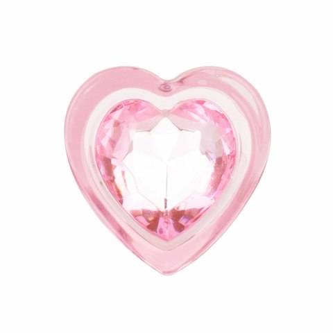 Anal Collection Szklany Korek Intymny Medium 8,3 cm Rożowy Sercowy Bazowy