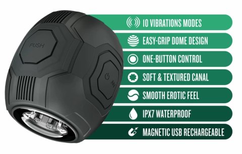 Blush Novelties Dome X Czarna maszyna intymna z 10 trybami wibracji