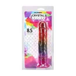 Doc Johnson Crystal Jellies Arcoiris model 21,6 cm, elastyczny, kolorowy