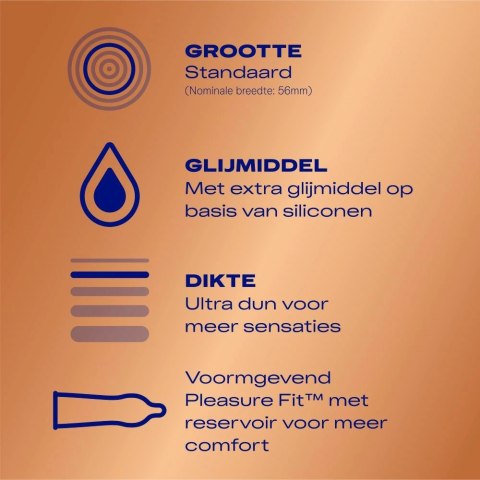 Durex Nude Extra Lubricant - prezerwatywy ultracienkie 10 sztuk