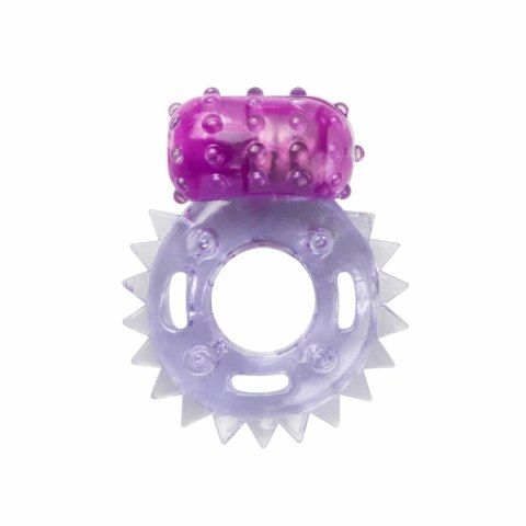 EasyToys Fioletowy Pierścień Wibrujący z Wypustkami - Jednorazowy