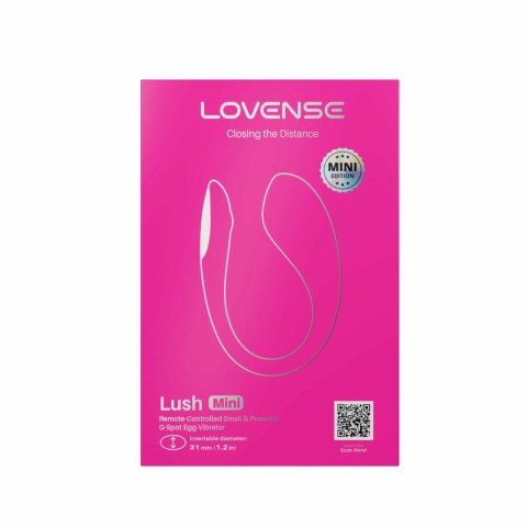 Lovense Lush Mini - bezprzewodowy system intymny, silikonowy, rożowy