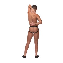 Male Power Jock L/XL Bordowy - Pas intymny z elastycznym pierścieniem