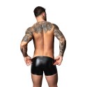 Male Power Liquid Onyx 2.0 Short Pouch XL czarny wetlook
