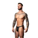 Male Power Oh Snap! Snap Off Jock L/XL czarny matowy spandex