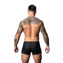 Male Power Snap Off Short XL Trunk - czarny, matowy, spandex