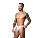 Male Power Soo Cumfy Thong L/XL biały marmurkowy - komfortowy model