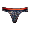 Male Power Soo Cumfy Thong S/M - marmurkowy niebieski, modal premium