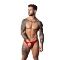 Male Power Tanga Open Ring Cobalt S/M czerwone anatomiczne z pierścieniem