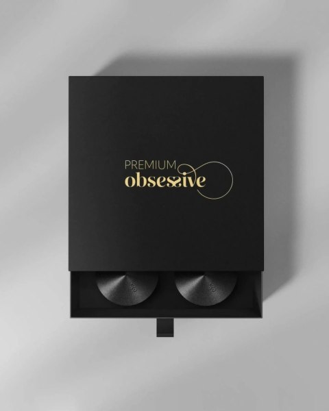 Obsessive Sublimie czarne nakładki na biust piersi samoprzylepne