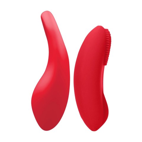 Shots Toys Poise zestaw wibrujący z 2 silnikami, czerwony, silikon medyczny