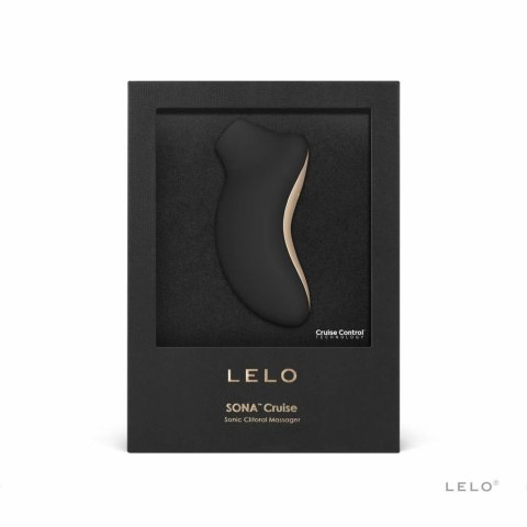 LELO Sona Cruise Black - soniczny stymulator z Cruise Control, czarny