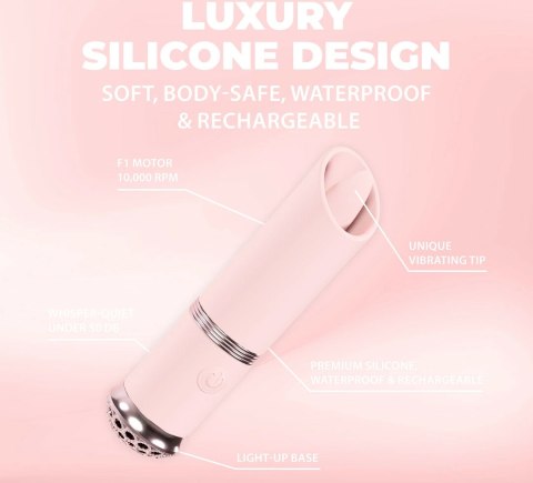 Loveline Luxe Mini Vibe F1 - Kompaktowy model do precyzyjnej stymulacji, rożowy
