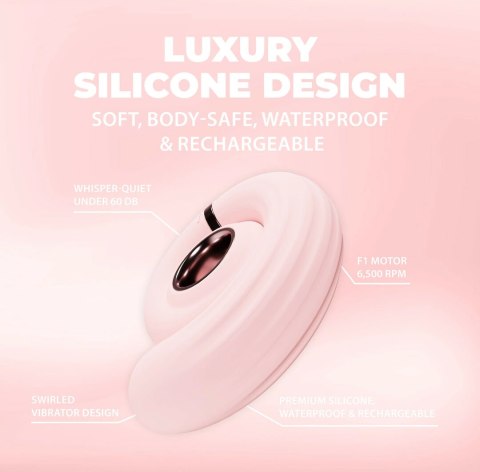 Loveline Tourner Pink - Wibrujący model spiralny, 10 trybow pracy