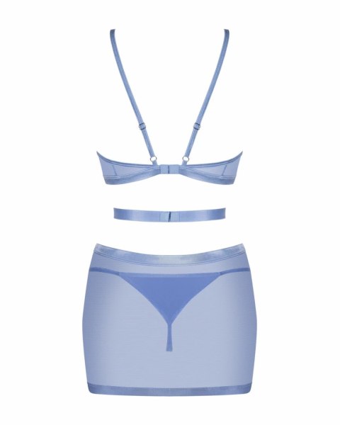 Obsessive Freedom Shaderi sukienka z paskiem i stringi niebieskie XS/S