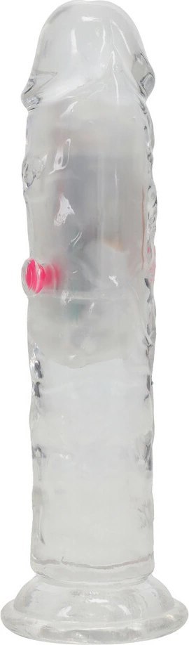 RealRock LED Wibrujący Model Prosty 15 cm Transparentny