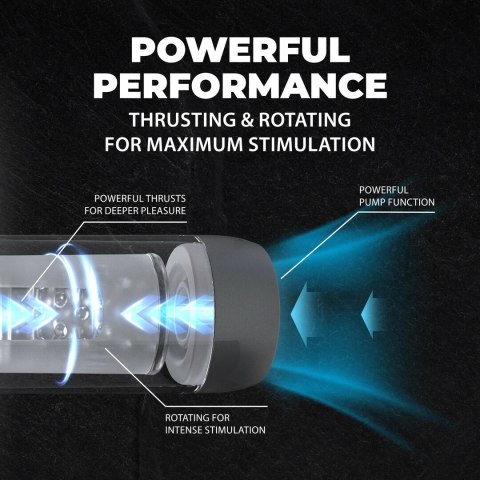 Shots Vortex Suction Rotacyjno-Tłokowa Maszyna Intymna Gun Metal
