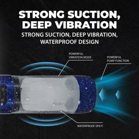 UltraLift Automatyczna Pompa Intymna Wodoodporna Metaliczny Niebieski