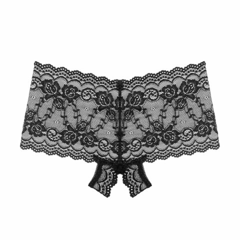 Underneath Mila Koronkowe Majtki z Otworem, Transparentne, L/XL